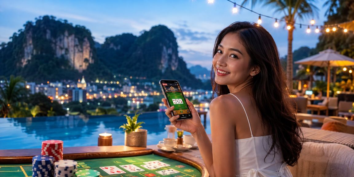 Meja baccarat dengan suasana kasino langsung di Ipoh